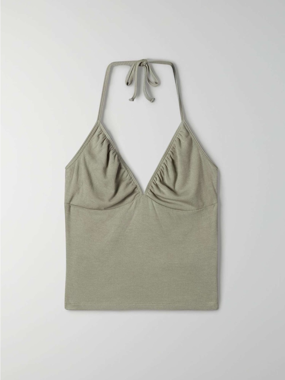 Aritzia Sundays Best Olive Green Halter